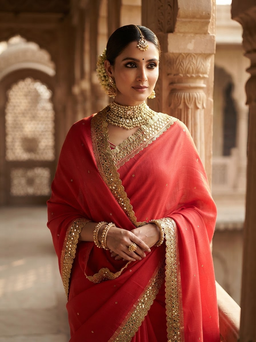 Indian bride wearing it · Heritage haveli