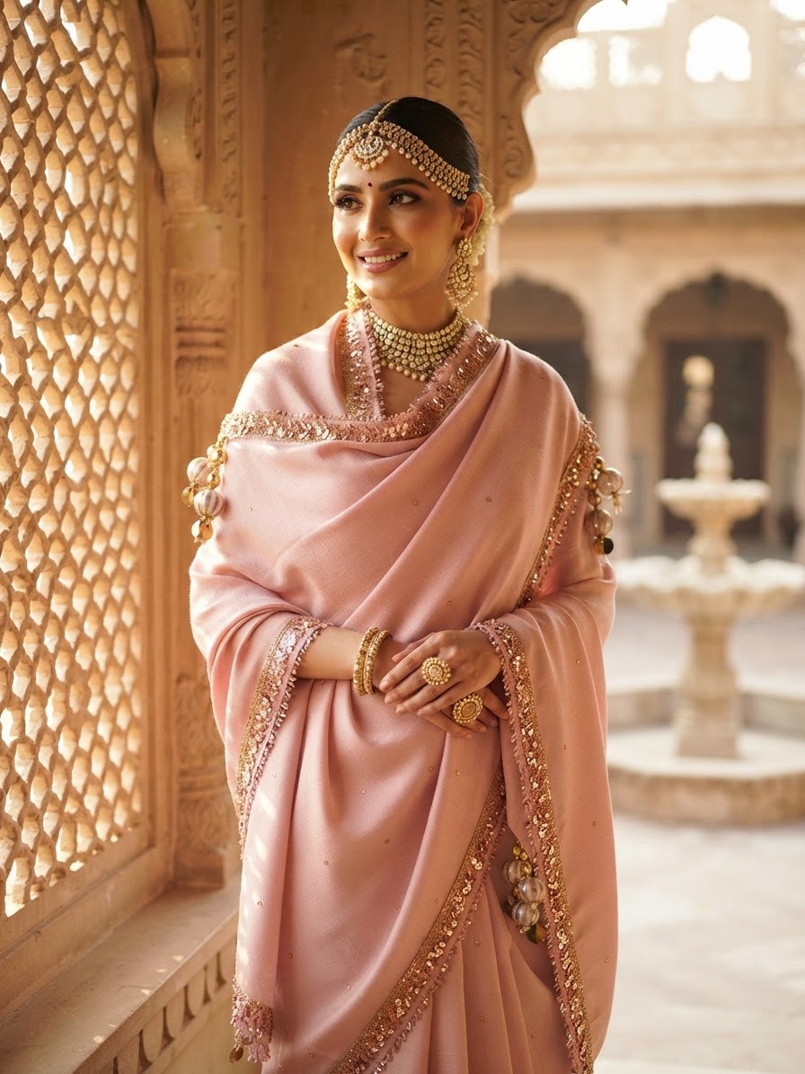 Indian bride wearing it · Heritage haveli
