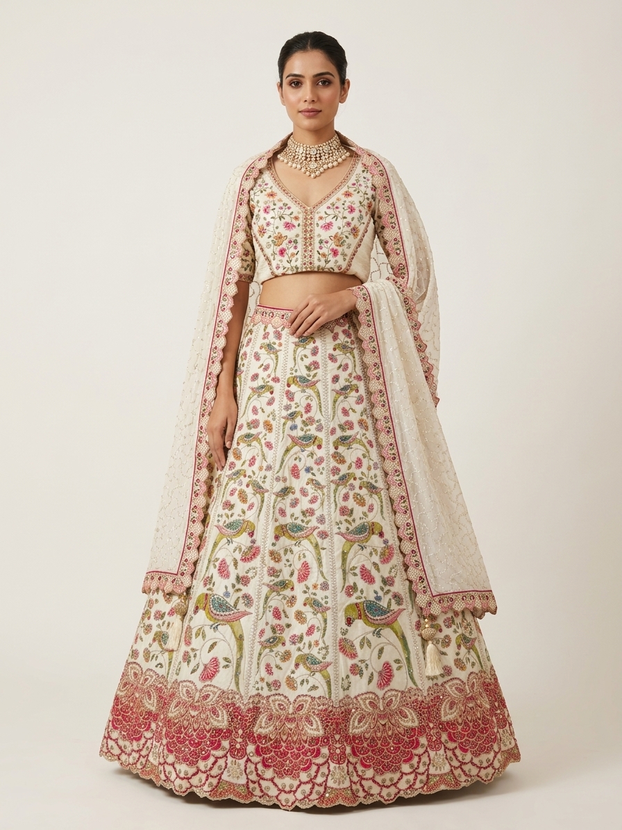 Bridal Lehnga — Model — front view