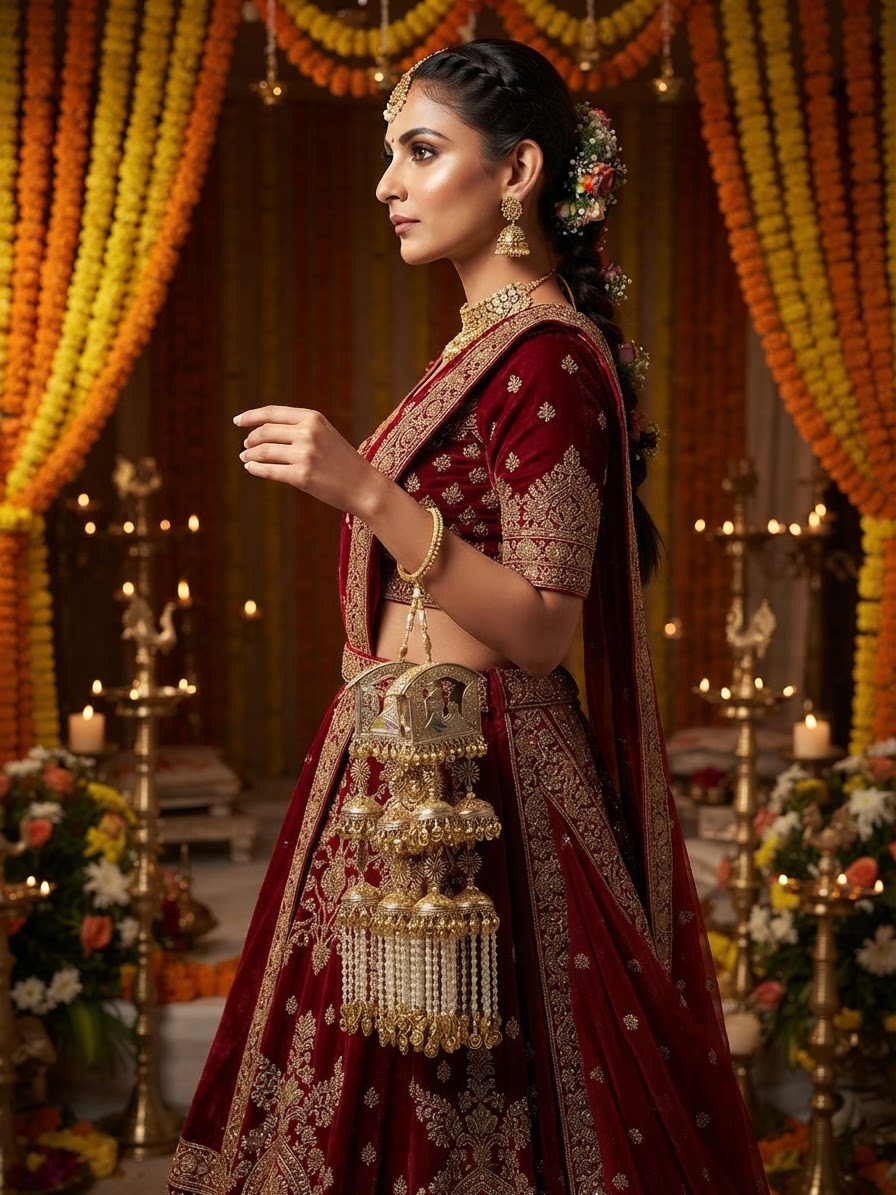 Indian bride wearing it · Wedding mandap