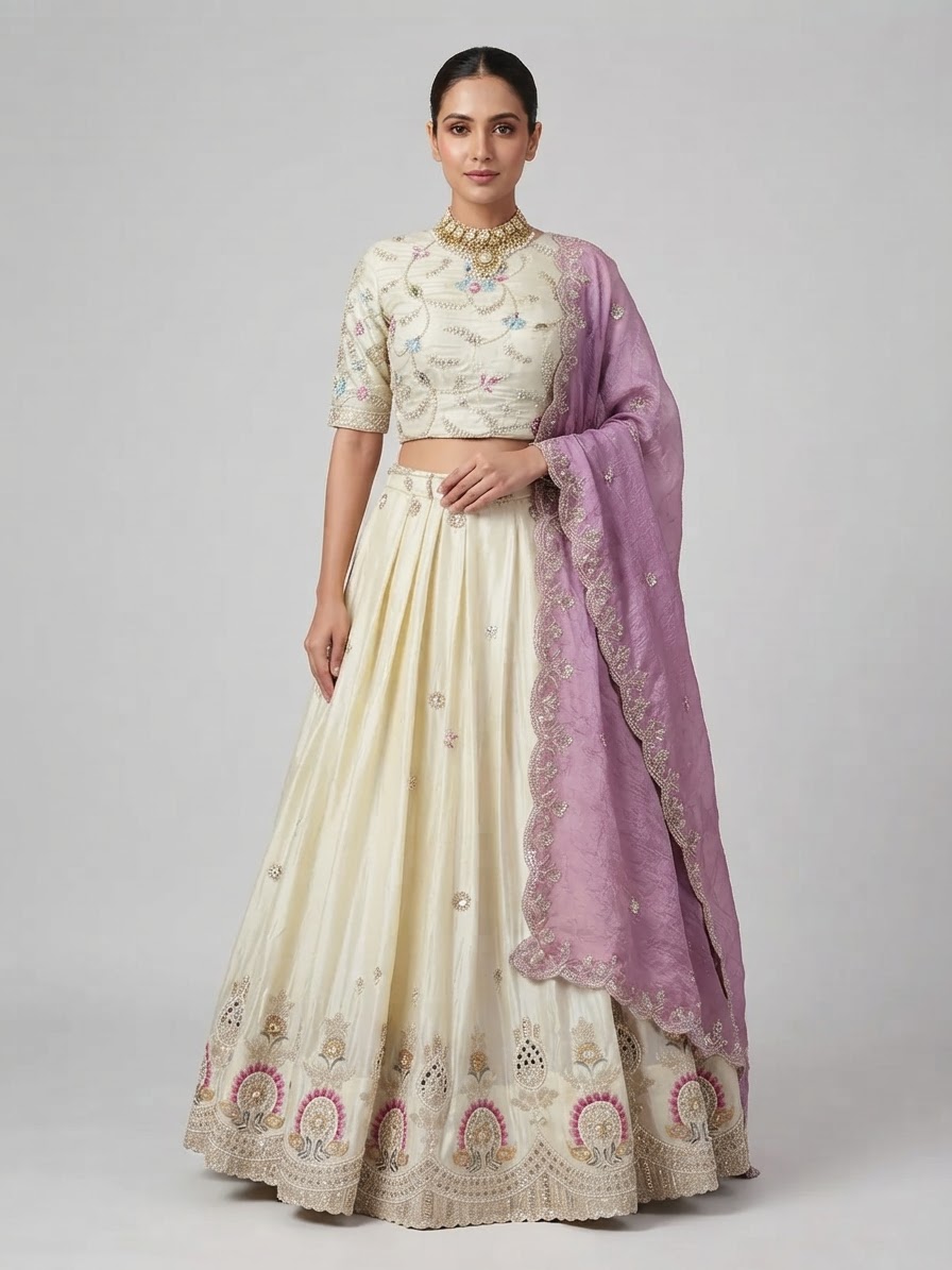 CSM Designer Lehnga - Lehenga - 11 — Model — front view