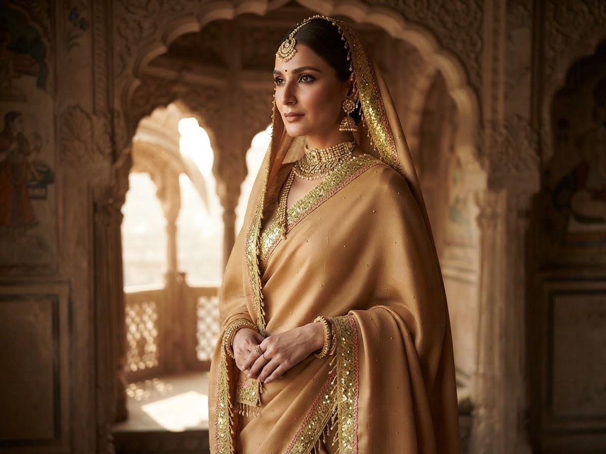 Indian bride wearing it · Heritage haveli