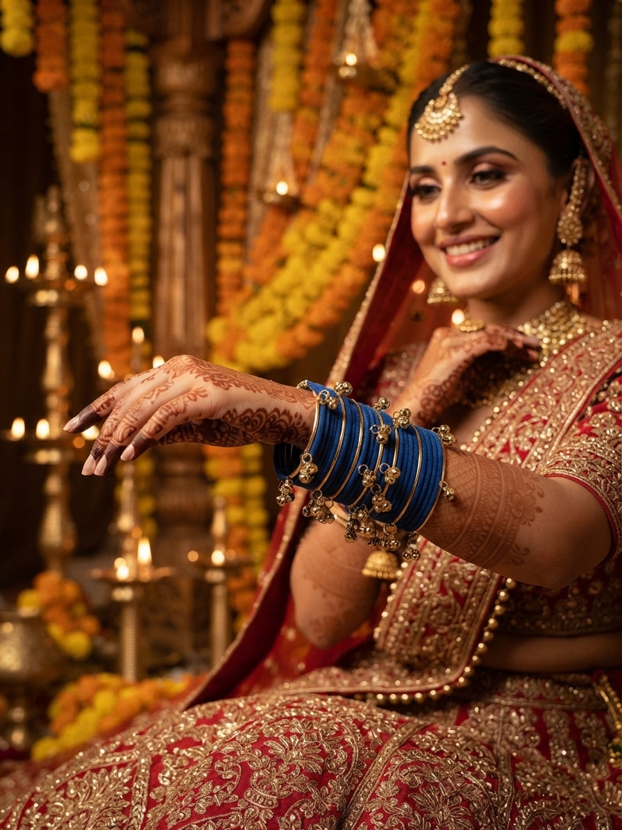 Indian bride wearing it · Wedding mandap