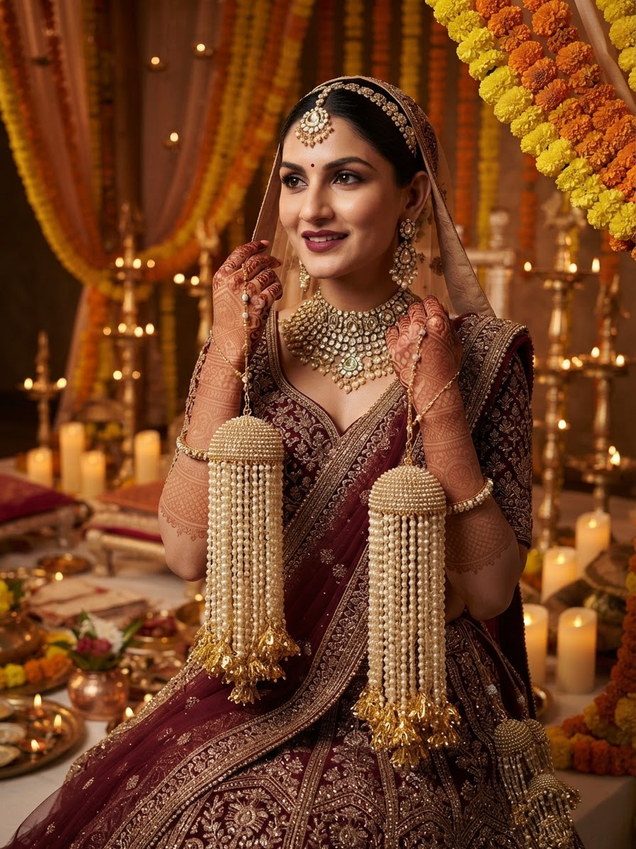 Indian bride wearing it · Wedding mandap