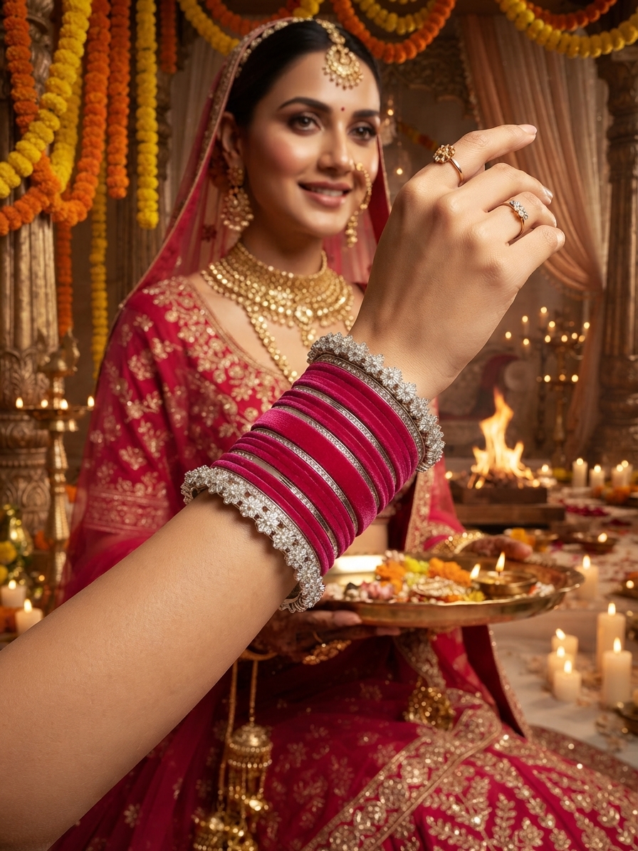 Indian bride wearing it · Wedding mandap