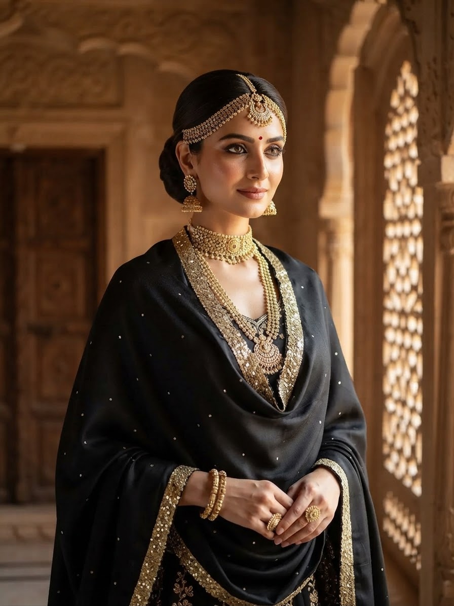 Indian bride wearing it · Heritage haveli