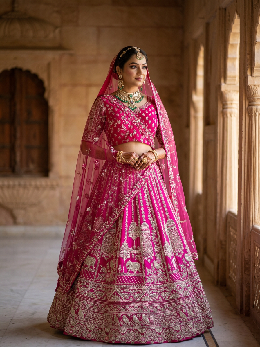 Bridal lehengas under ₹1,00,000