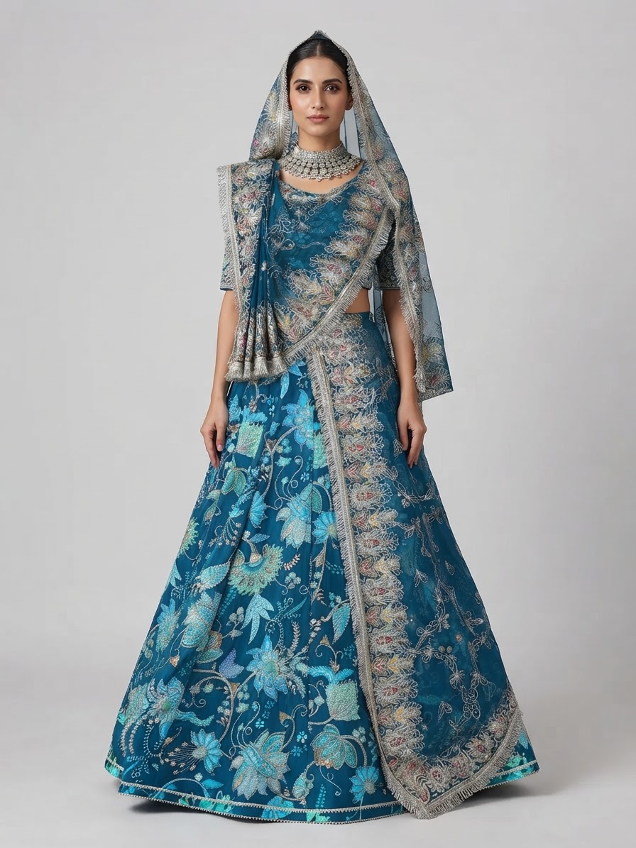 CSM Designer Lehnga - Lehenga - 9 — Model — front view