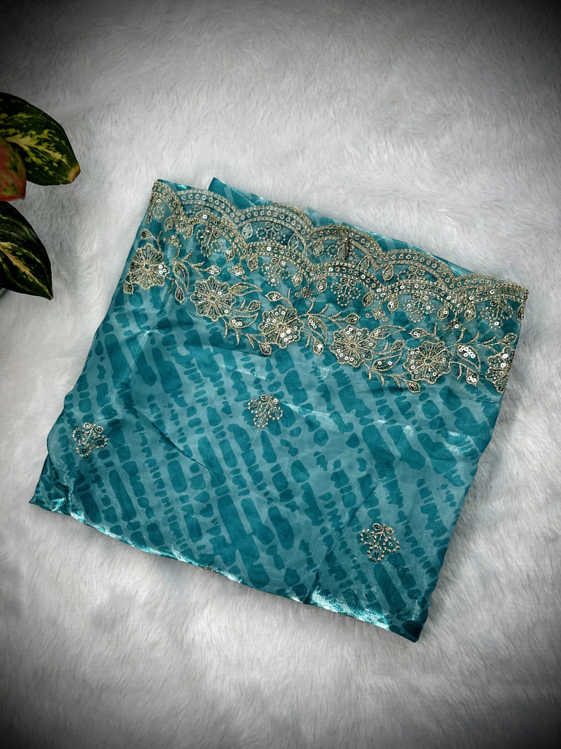 Chanderi Silk Embroidered Party Wear Suit | CSM-11 — image 4 of 4