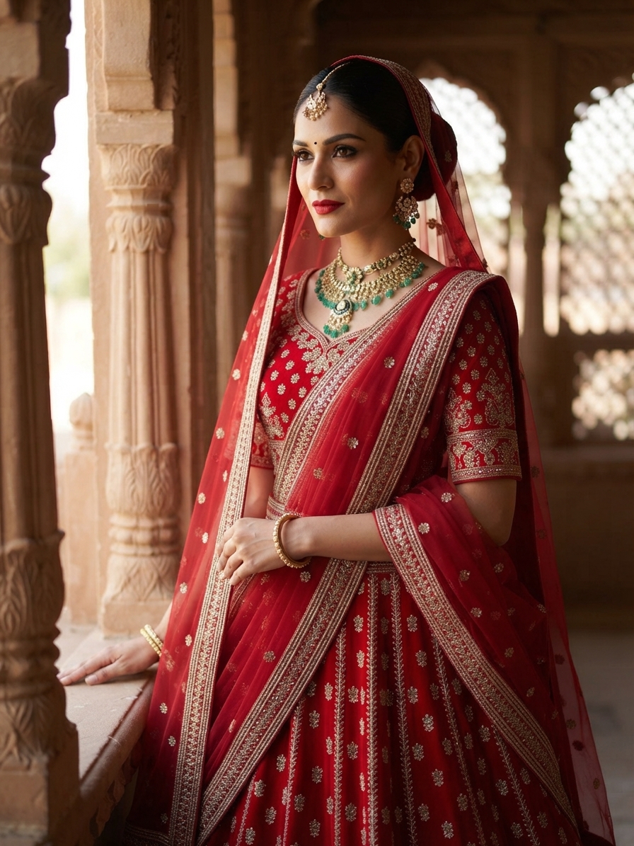 Indian bride wearing it — lehenga