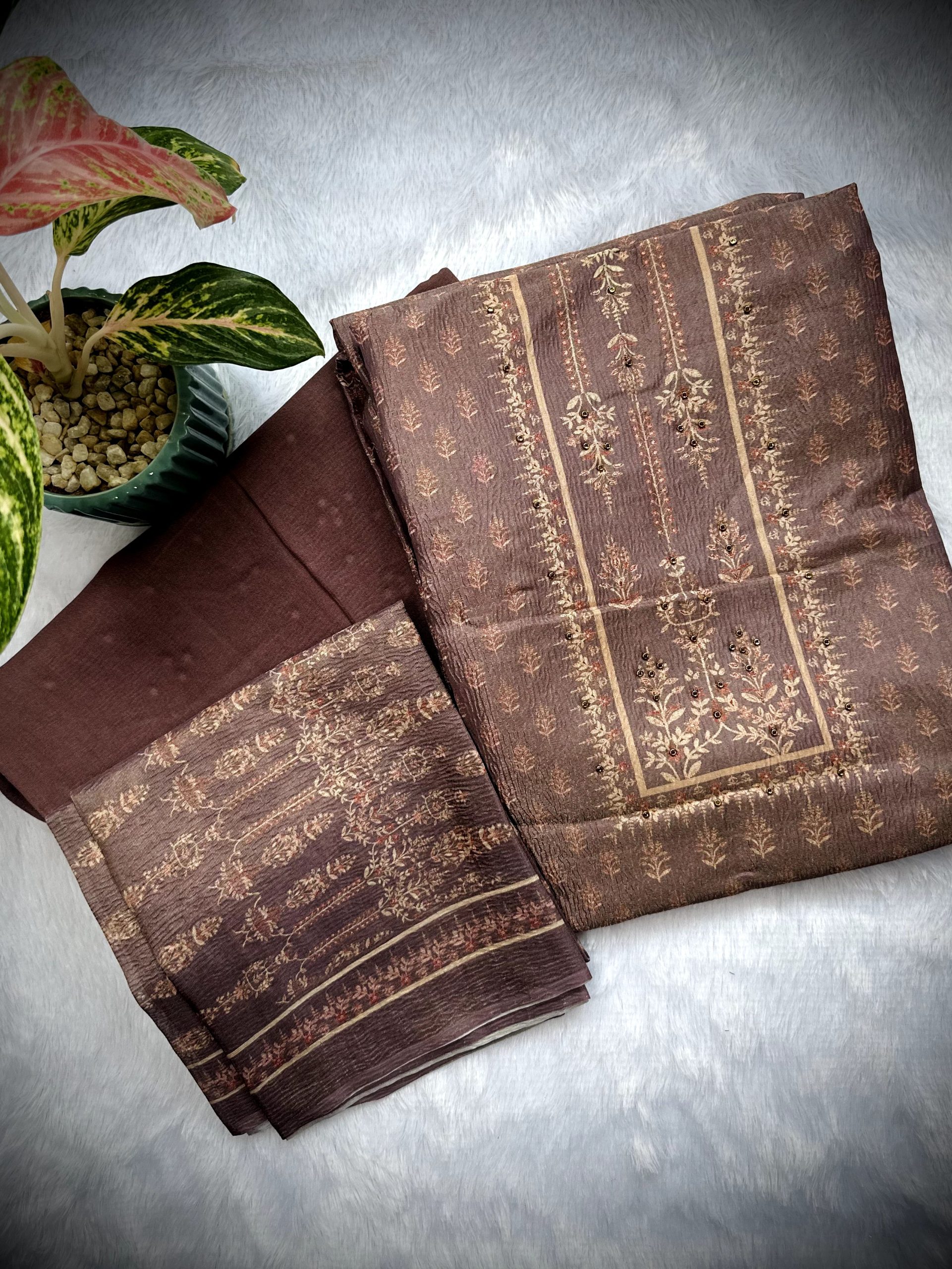 Cotton Mixed Printed Suit - Premium Ethnic Wear — image 2 of 4