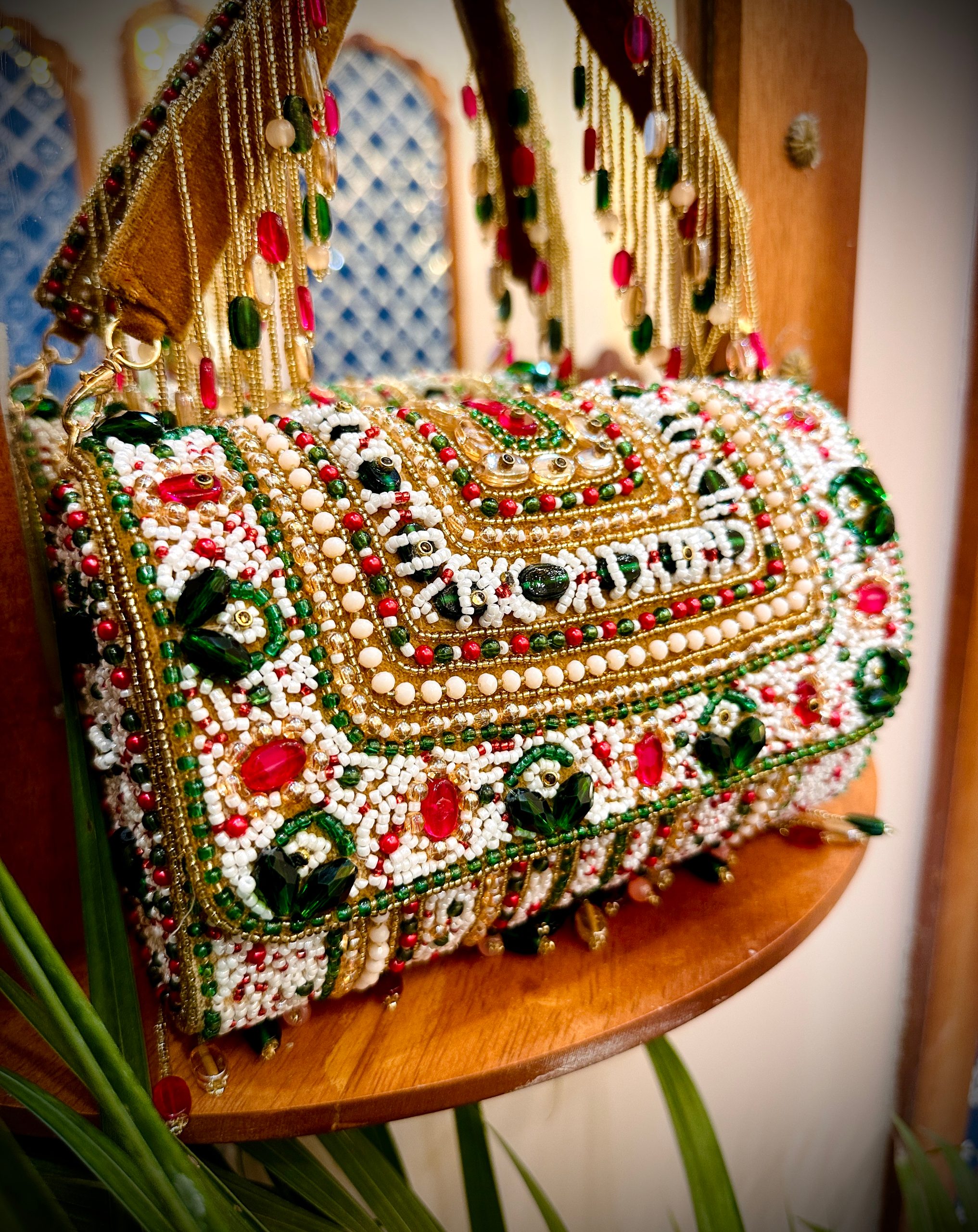 Heavy Embellished Flap Bag | Luxury Evening Clutch — image 2 of 5