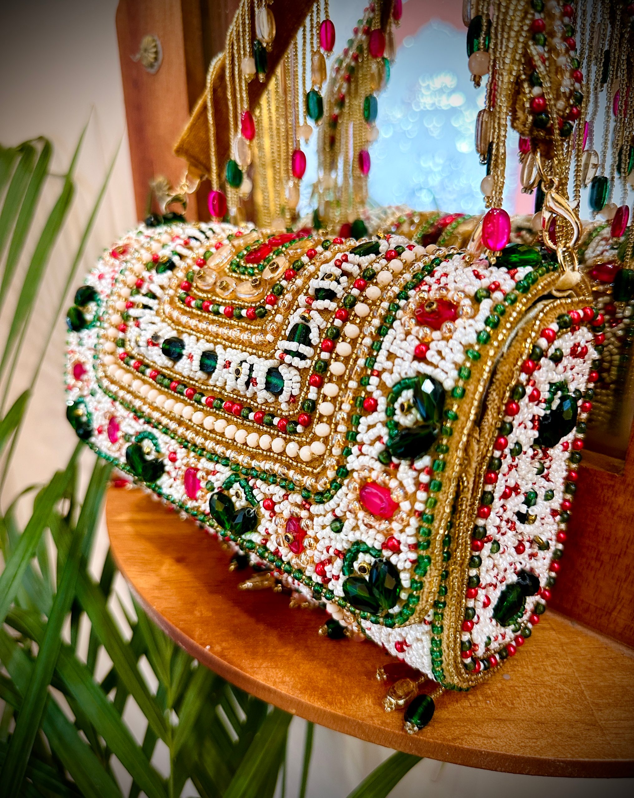 Heavy Embellished Flap Bag | Luxury Evening Clutch — image 3 of 5